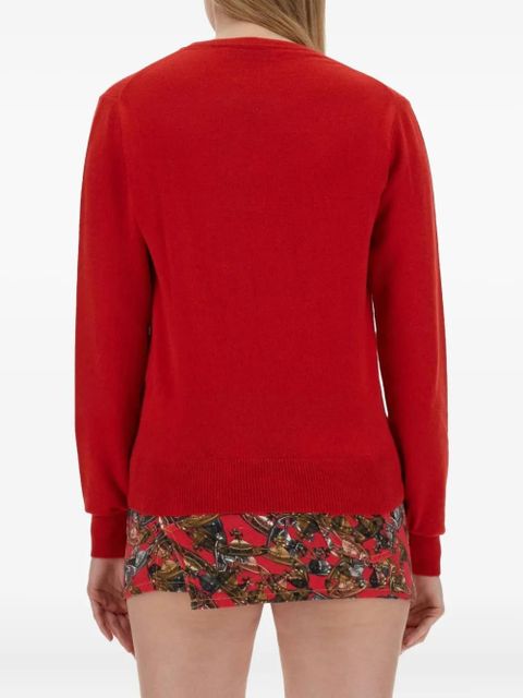 Vivienne Westwood orb-logo sweater - Red - zdjęcie produktu nr 2