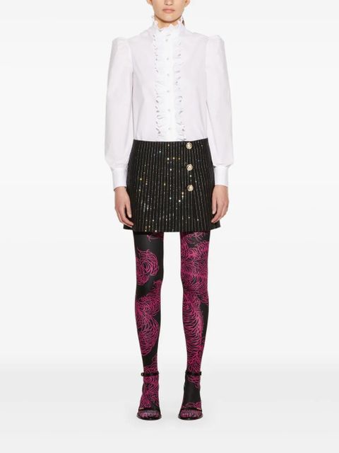 PUCCI ruffled cotton shirt - White