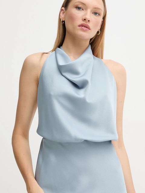 Sandro Ferrone sukienka kolor niebieski mini dopasowana S23XBEBIALETTI