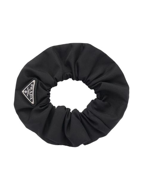 Prada triangle-logo scrunchie - Black - zdjęcie produktu nr 1