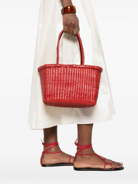 DRAGON DIFFUSION small Grace Basket woven tote bag - Red - zdjęcie produktu nr 2