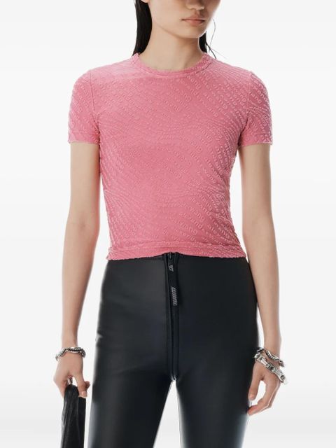 Alexander Wang logo-embossed T-shirt - Pink