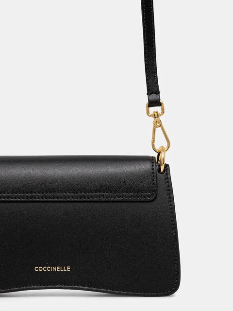 Coccinelle torebka skórzana kolor czarny E5 U4G 27 01 01