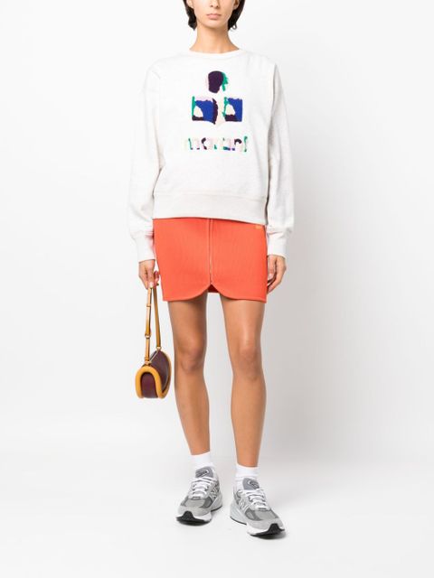 MARANT ÉTOILE Olgane ribbed miniskirt - Red - zdjęcie produktu nr 2