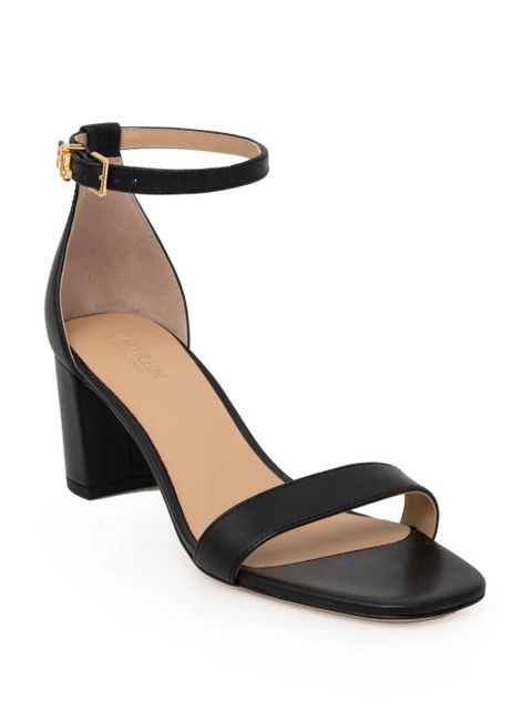 Lauren Ralph Lauren logo-plaque leather sandals - Black - zdjęcie produktu nr 2