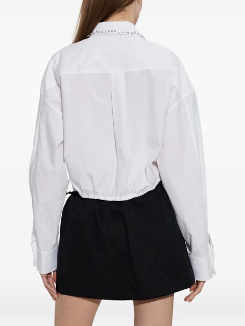 Alexander Wang stud crop shirt - White