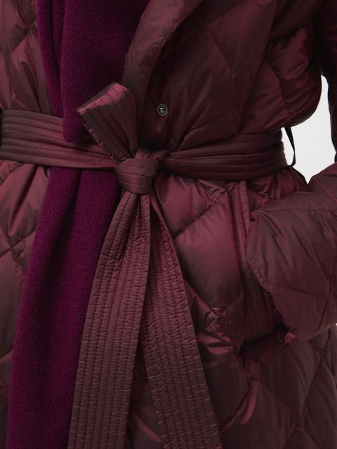 Medicine płaszcz puchowy damski kolor bordowy