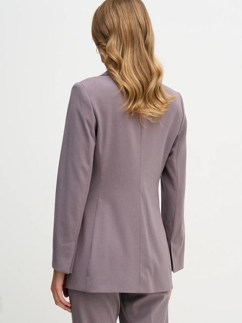 Sisley marynarka kolor fioletowy jednorzędowa gładka 21YPLW03H