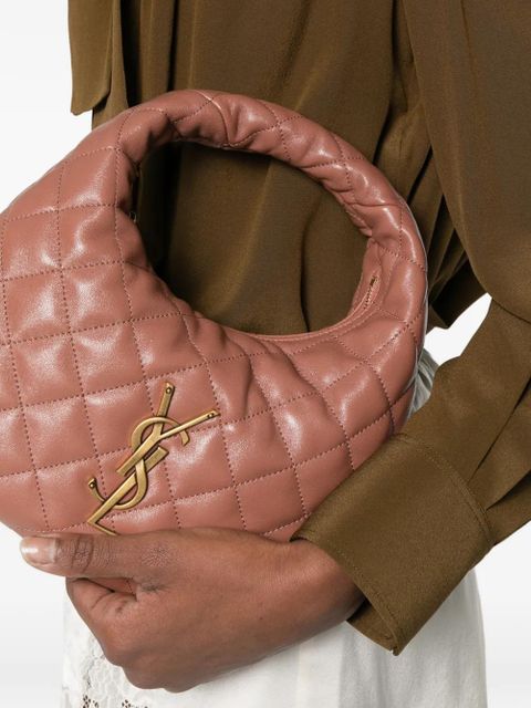 Saint Laurent baby Icarino quilted logo tote bag - Brown - zdjęcie produktu nr 2