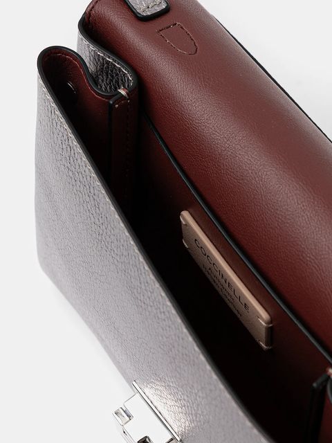 Coccinelle torebka skórzana Arlettis kolor srebrny E1 MD5 19 03 01