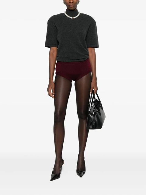 Rowen Rose knitted shorts - Purple