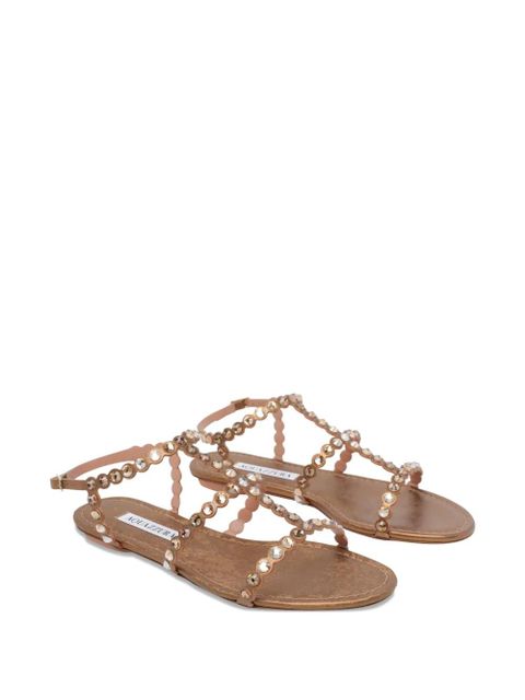 Aquazzura Tequila studded sandals - Brown - zdjęcie produktu nr 2