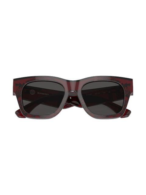 Burberry Eyewear checkered wayfarer-frame sunglasses