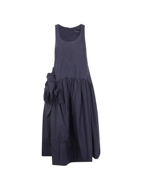 Simone Rocha ruffled-detail midi dress - Black - zdjęcie produktu nr 1