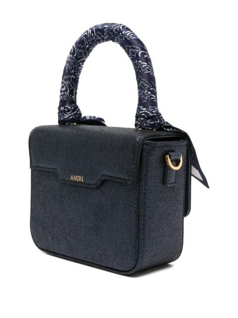 AMIRI scarf-handle tote bag - Blue