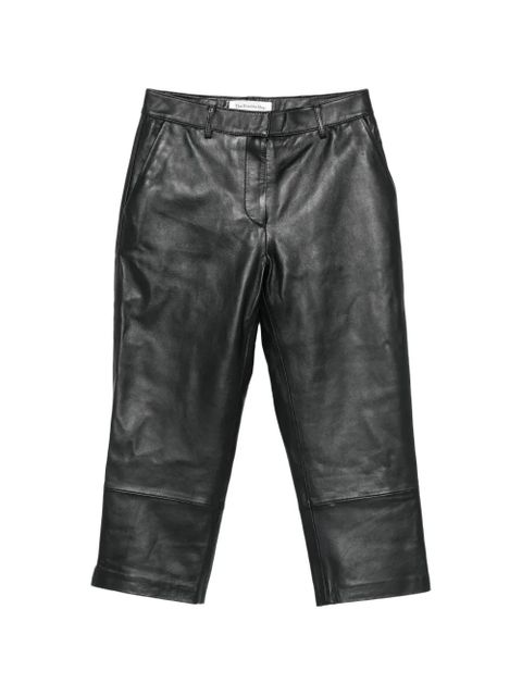 The Frankie Shop Lior leather capri trousers - Black - zdjęcie produktu nr 1