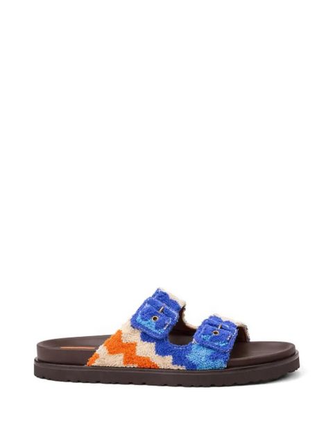 Missoni zigzag pattern buckle-fastening sandals - Blue - zdjęcie produktu nr 1