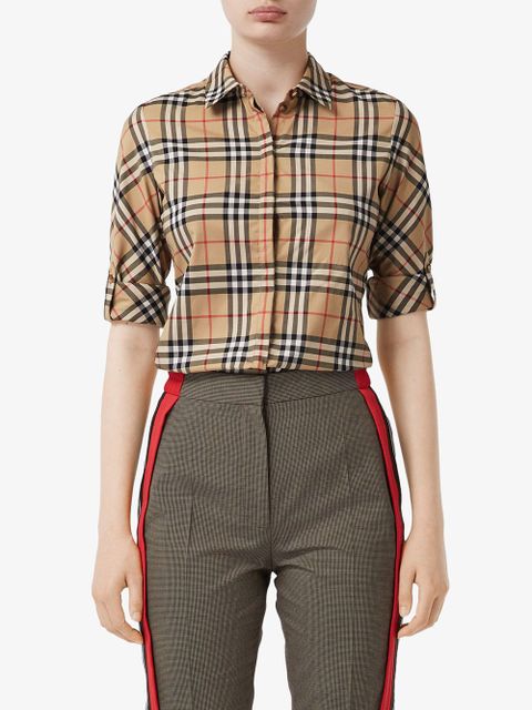 Burberry vintage check shirt - Brown