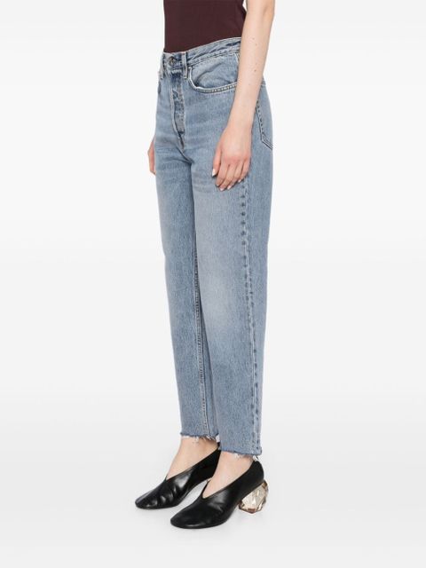 TOTEME whiskering-effect straight-leg jeans - Blue - zdjęcie produktu nr 2