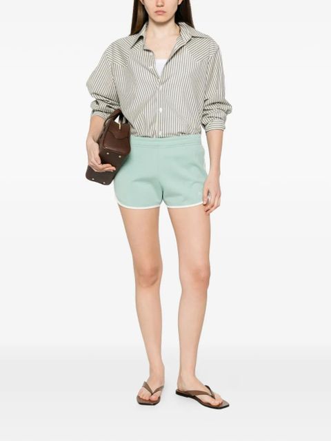 MC2 Saint Barth Francine Light logo-embroidered shorts - Green - zdjęcie produktu nr 2