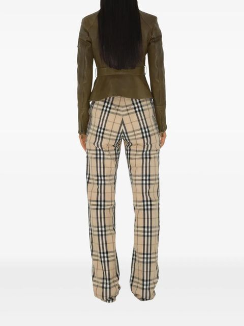 Burberry check pattern jeans - Neutrals