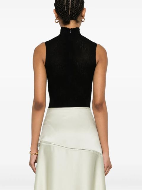 Victoria Beckham sleeveless high-neck bodysuit - Black