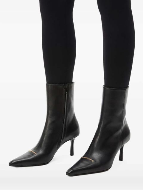 Alexander Wang Viola 77mm leather boots - Black