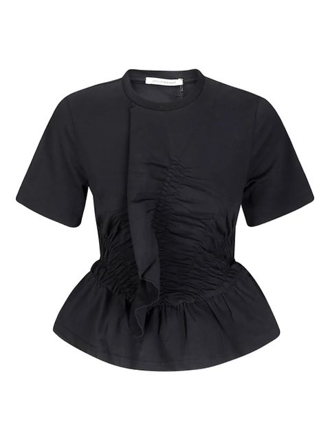 Cecilie Bahnsen Ace ruffled T-Shirt - Black - zdjęcie produktu nr 1