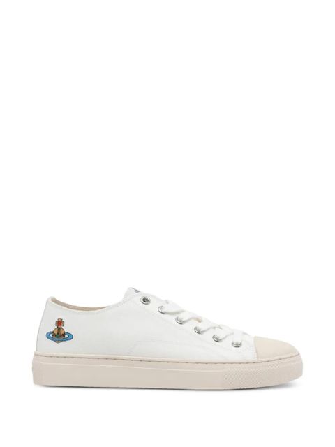 Vivienne Westwood Plimsoll Orb-embroidered sneakers - White - zdjęcie produktu nr 1