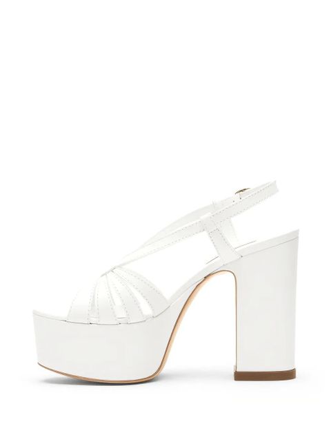 Casadei Elsa platform strap sandals - White