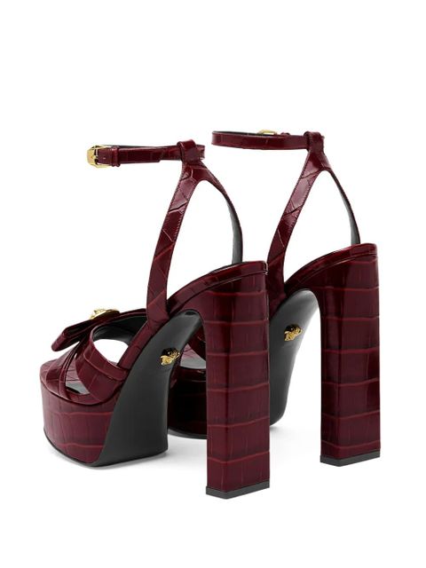 Versace 140mm Gianni Ribbon sandals - Red