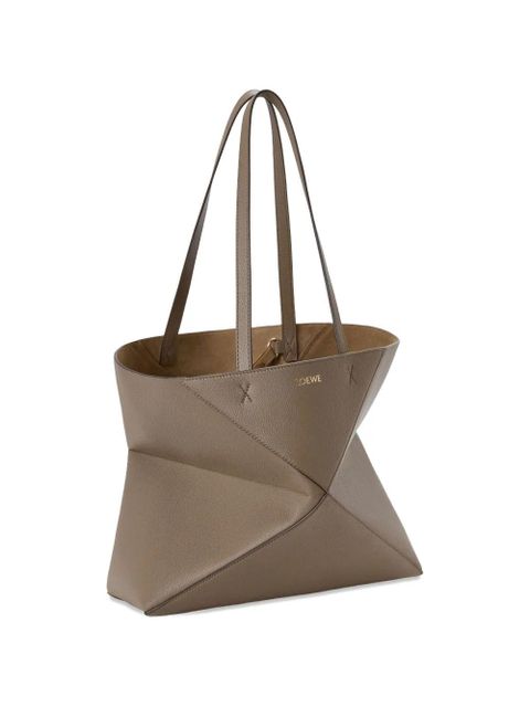 LOEWE medium Puzzle Fold horizontal tote bag - Brown