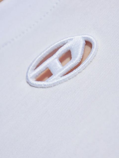 Diesel oval-embellished T-shirt - White