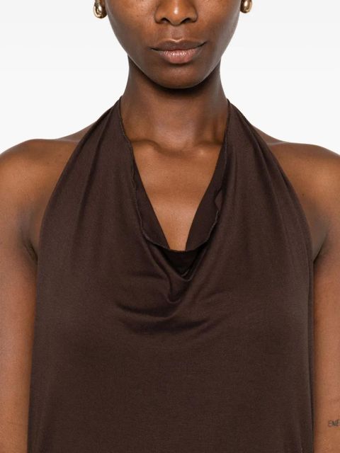 Gimaguas halterneck dress - Brown