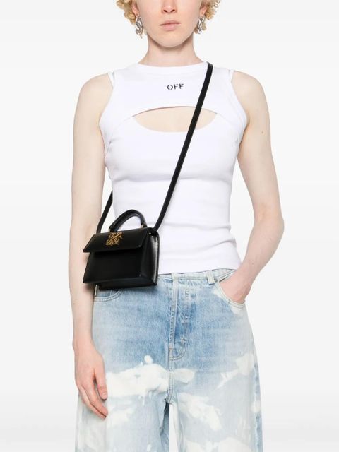 Off-White baby Jitney leather shoulder bag - Black - zdjęcie produktu nr 2
