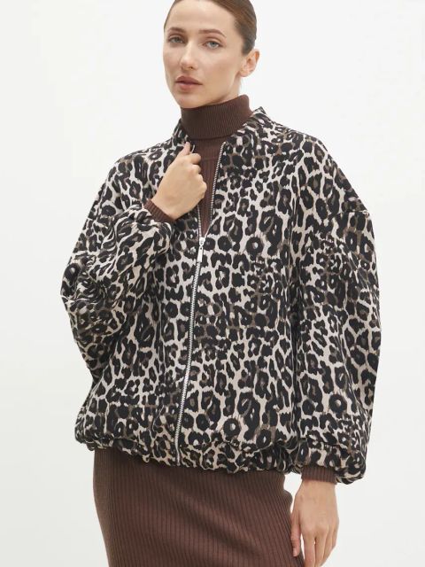 Answear.LAB kurtka damska kolor beżowy przejściowa oversize