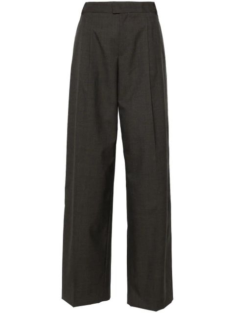 Blumarine logo-plaque trousers - Grey - zdjęcie produktu nr 1