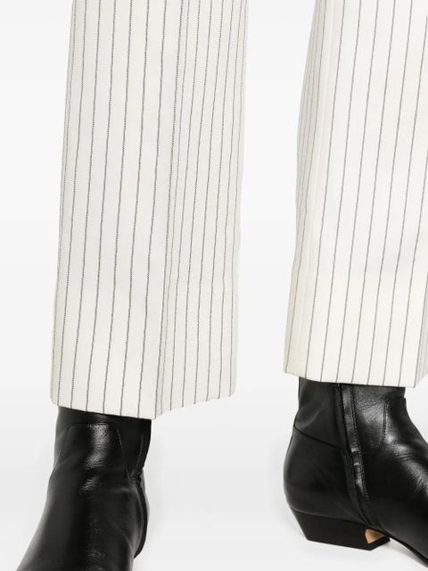 TOM FORD striped straight-leg trousers - White