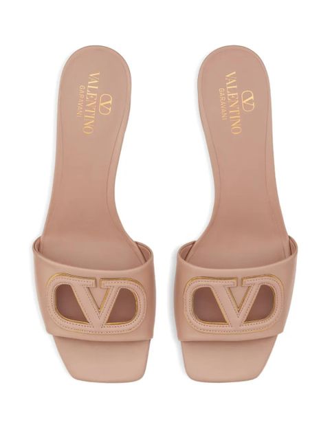 Valentino Garavani VLogo cut-out sandals - Pink