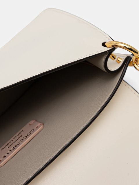 Coccinelle torebka skórzana kolor beżowy E5.SSK.27.01.01