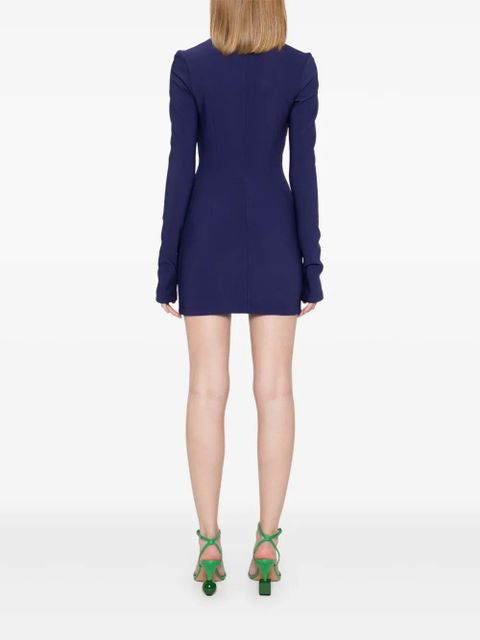 The Attico scoop-neck mini dress - Blue