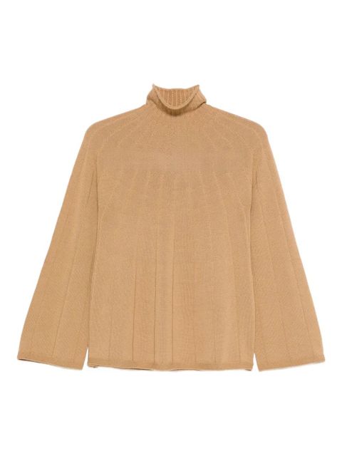 Max Mara ribbed turtleneck sweater - Brown - zdjęcie produktu nr 1