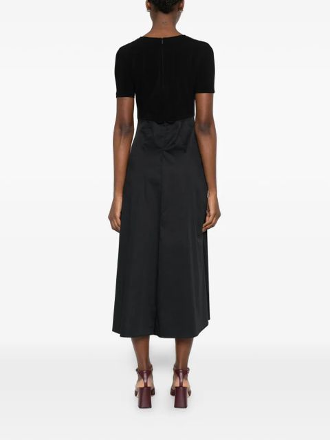 Max Mara velvet knot dress - Black