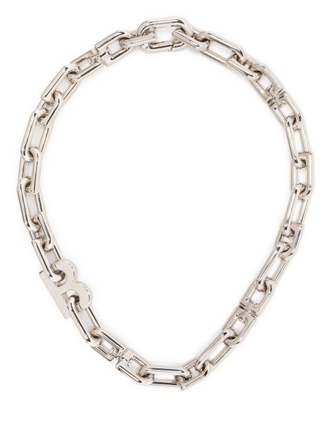 Balenciaga logo-chain-link necklace - Silver