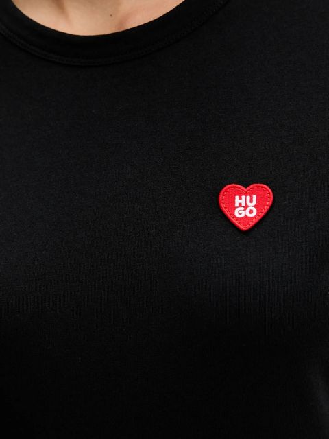 HUGO t-shirt bawełniany Damacia_6