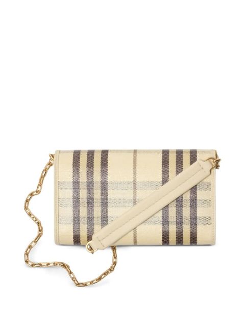 Burberry check chain strap mini bag - Neutrals - zdjęcie produktu nr 2