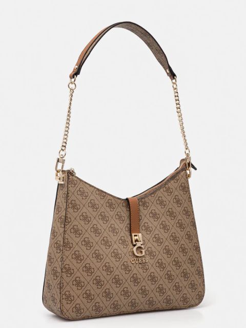 Guess torebka ZAMIRA kolor brązowy HWSG96 29020