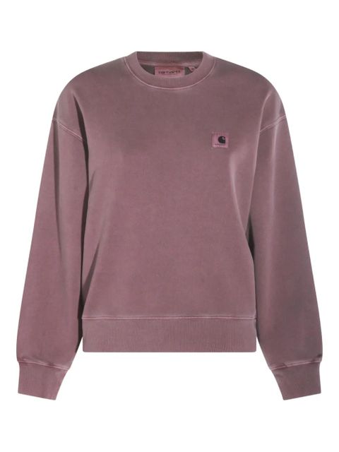 Carhartt WIP logo-patch crew-neck sweatshirt - Purple - zdjęcie produktu nr 1
