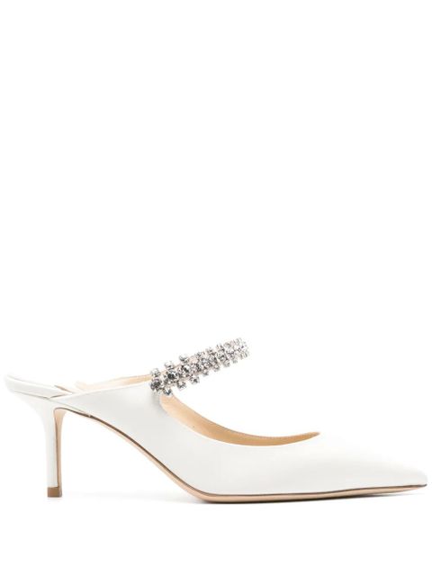 Jimmy Choo Bing 65mm leather mules - White - zdjęcie produktu nr 1