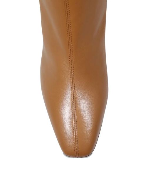 Aquazzura 70mm Amore leather zip-fastening boots - Brown